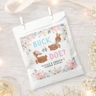 Buck or Doe? Baby Shower Reveal Favour Bag