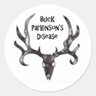 Buck Parkinson's Disease Classic Round Sticker