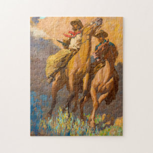 Buck Peters, Ranchman by Maynard Dixon Jigsaw Puzzle
