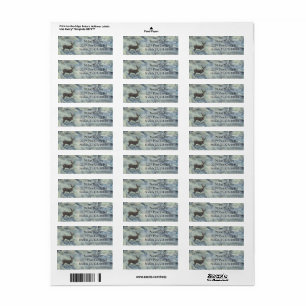 Buck River Return Address Label