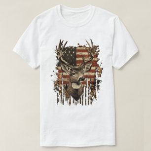 Buck Season USA Flag T-Shirt