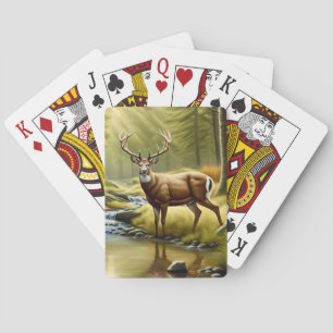 Buck White Tailed Deer  Playing Cards