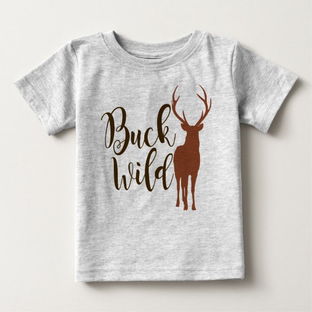 Buck Wild Kids T-Shirt Hunting Deer (Front)