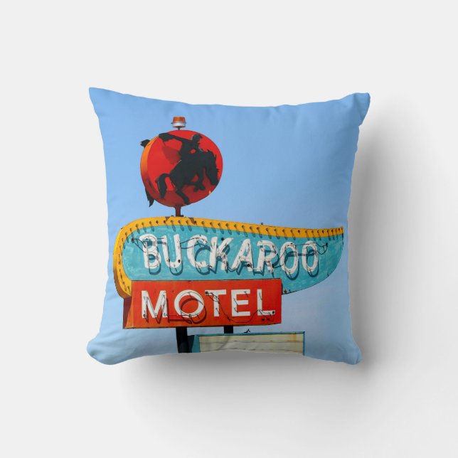 Buckaroo and Pony Soldier Motels, Tucumcari, N.M. Cushion (Front)