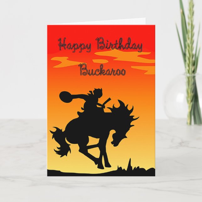 Buckaroo Birthday Card (Front)