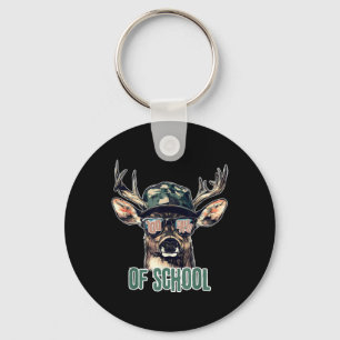 Bucked 100 Days Of School Deer Hunting Boy Girls 1 Key Ring
