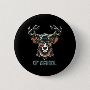 Bucked 100 Days Of School Deer Student Boy Girls 1 6 Cm Round Badge