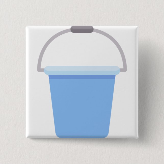 Bucket 15 Cm Square Badge (Front)