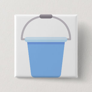 Bucket 15 Cm Square Badge