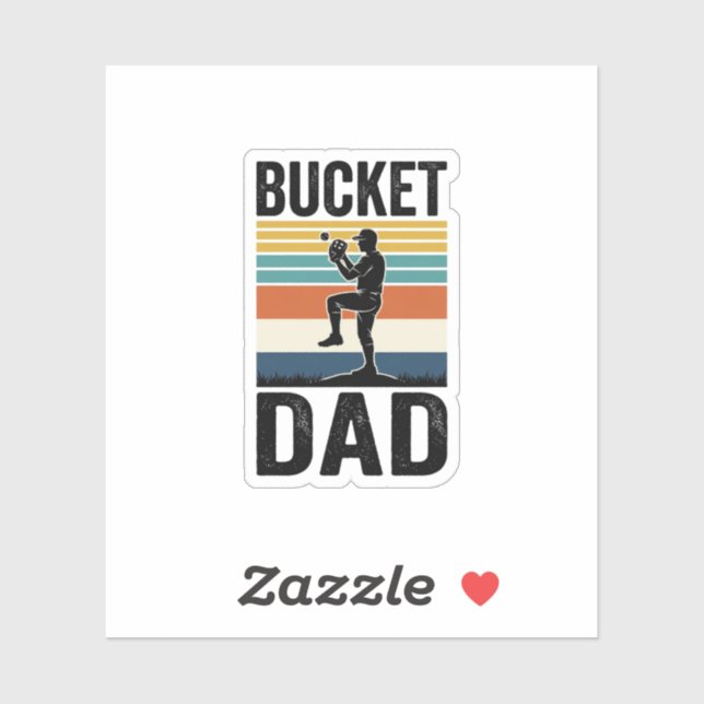 Bucket Dad Retro Baseball Father Vector Design_1 (Sheet)
