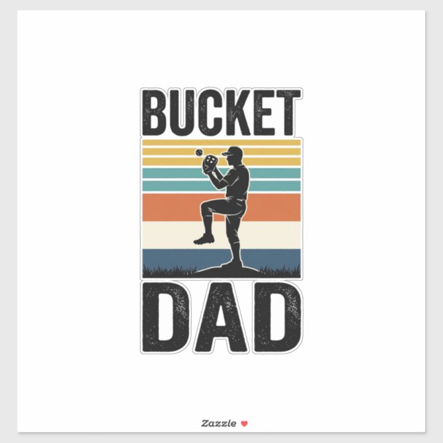 Bucket Dad Retro Baseball Father Vector Design_1 (Sheet)