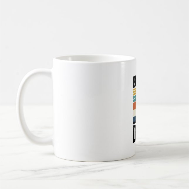 Bucket Dad Retro Baseball Father Vector Design_1 Coffee Mug (Left)