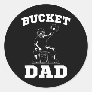 Bucket Dad Softll Dad Sell Dad Catcher Classic Round Sticker