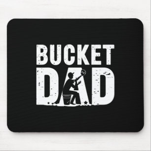 Bucket Dad Softll Sell Game Sport Fan Father's Day Mouse Pad