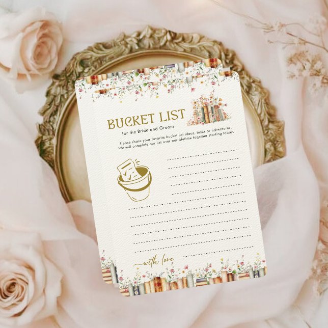 Bucket List Book-Themed Game for Bride & Groom (Creator Uploaded)