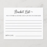 Bucket List Lifetime of Adventures Fun Wedding<br><div class="desc">These charming bucket list cards will be a perfect alternative to a traditional wedding guest book. You'll have all your guests talking about the best ideas for you to visit or do in your life together as a married couple!</div>