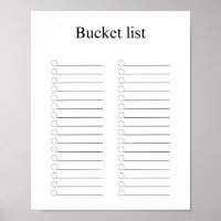 Bucket list