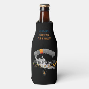 Bucket List: Skydiving (Customisable) Bottle Cooler