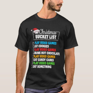 Bucket List Video Games Gamer T-Shirt