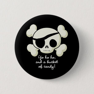 Bucket of Candy Pirate 6 Cm Round Badge