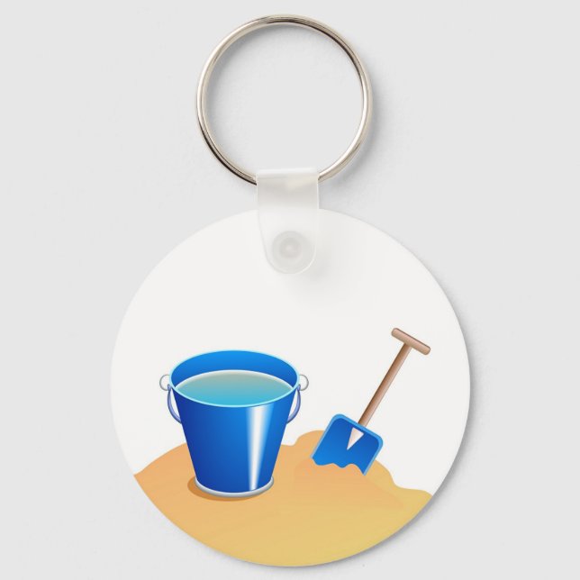 Bucket & Spade Key Ring (Front)