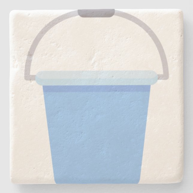Bucket Stone Coaster (Front)