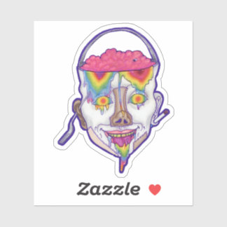 Buckethead Portrait Slap Sticker 3"x3"