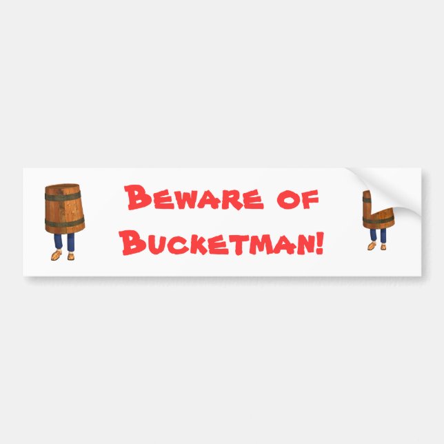 bucketman bumper sticker (Front)