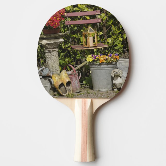 Buckets, shoes, and flowers, Zaanse Schans, Ping Pong Paddle (Front)