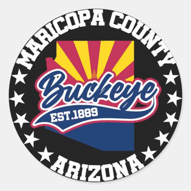 Buckeye,Arizona Classic Round Sticker (Front)