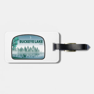 Buckeye Lake Ohio Deer Luggage Tag