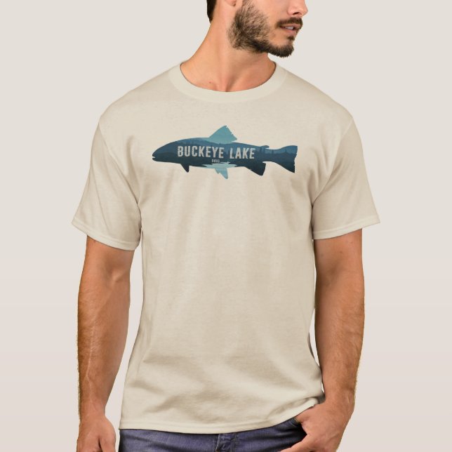 Buckeye Lake Ohio Fish T-Shirt (Front)