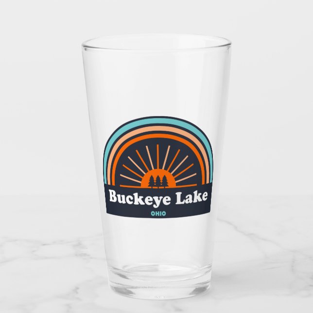 Buckeye Lake Ohio Rainbow Glass (Front)