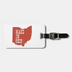 Buckeye Made In Ohio Ohioan Born Raised Heritage Luggage Tag