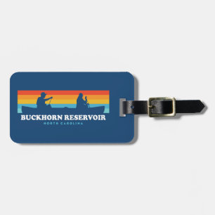 Buckhorn Reservoir North Carolina Canoe Luggage Tag