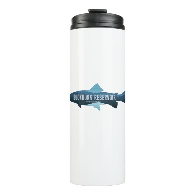 Buckhorn Reservoir North Carolina Fish Thermal Tumbler (Front)