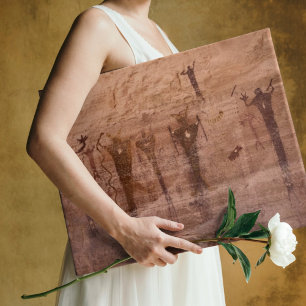 Buckhorn Wash Utah Spirit Figures Pictograph  Canvas Print