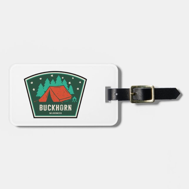 Buckhorn Wilderness Camping Luggage Tag (Front Horizontal)