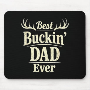 Buckin dad funny deer hunting classic fathers day mouse pad