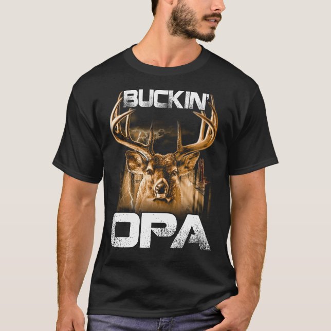 Buckin' OPA  Hunter T-shirt (Front)