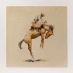 Bucking Bronco by Edward Borein Jigsaw Puzzle