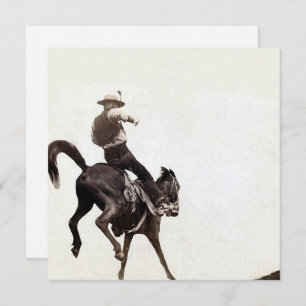 Bucking Bronco Invitation