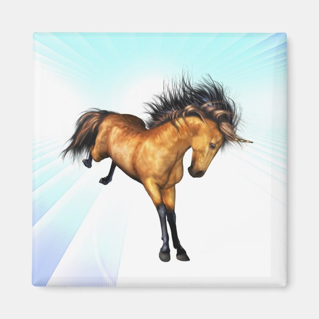 Bucking Unicorn Magnet (Front)