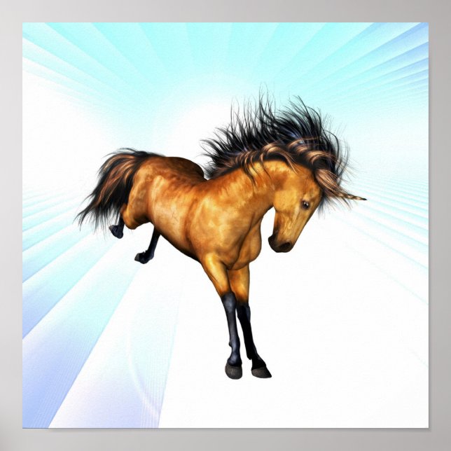 Bucking Unicorn Poster (Front)