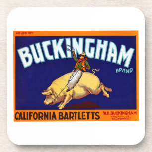 Buckingham Brand California Bartletts Coaster