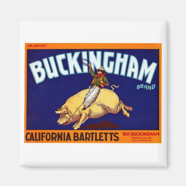 Buckingham Brand California Bartletts Magnet (Front)