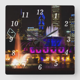 Buckingham Fountain Chicago Wall Clock