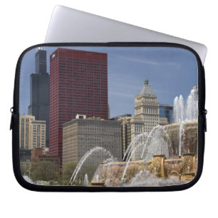Buckingham Fountain located in Grant Park, Laptop Sleeve