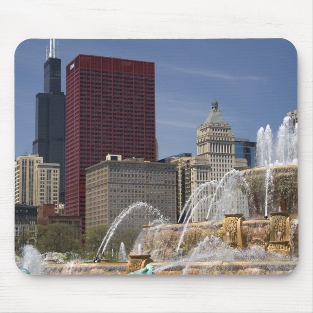 Buckingham Fountain located in Grant Park, Mouse Pad (Front)