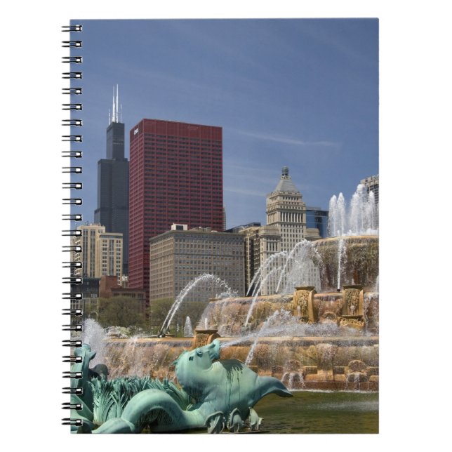 Buckingham Fountain located in Grant Park, Notebook (Front)